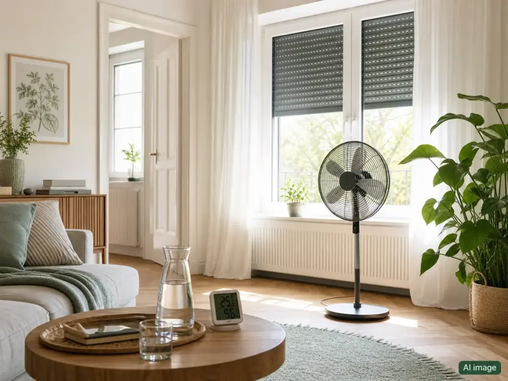 Wohnung kühlen ohne Klimaanlage: 10 einfache Tipps
