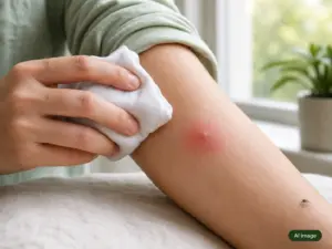 Mückenstich stark geschwollen: Was hilft?